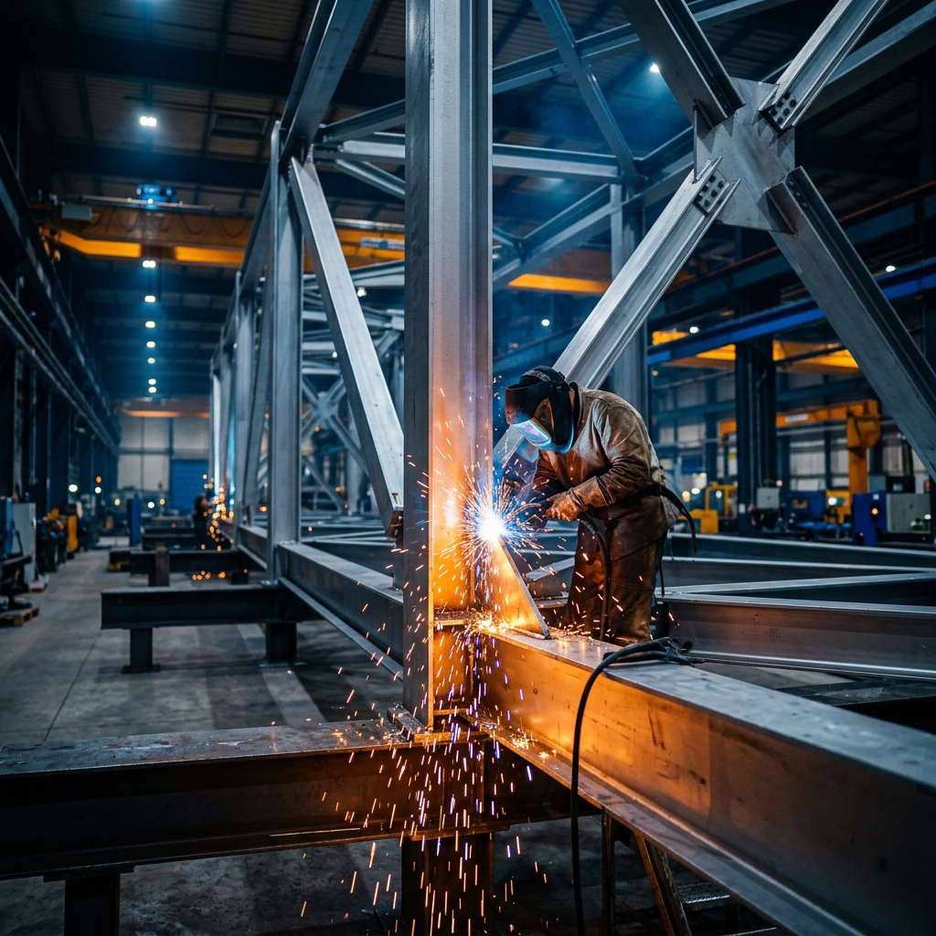 Industrial metal fabrication and structural steel welding